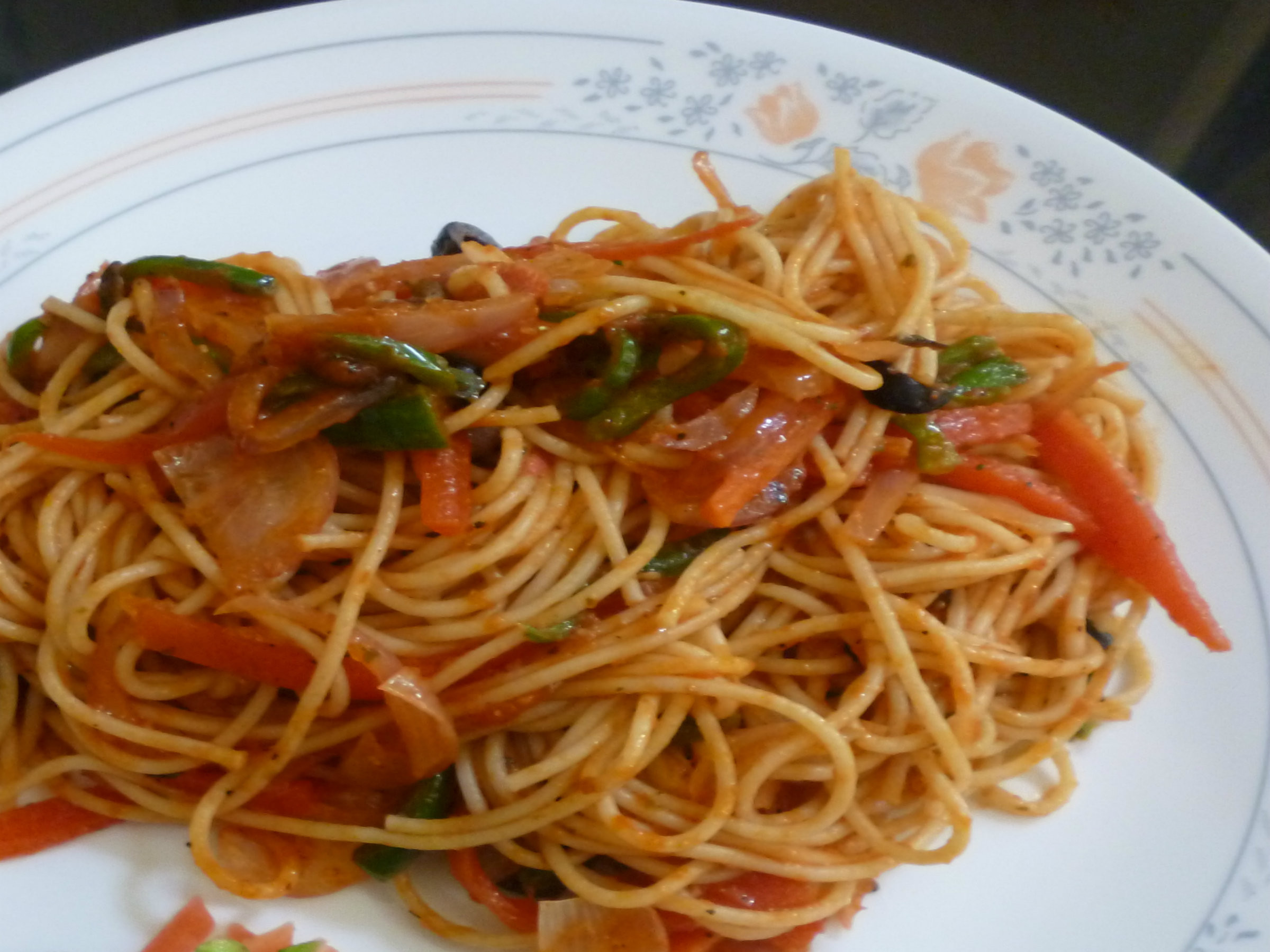 Spaghetti Vegetarian Recipes
 Quick Ve able Spaghetti Recipe by Rashmilas