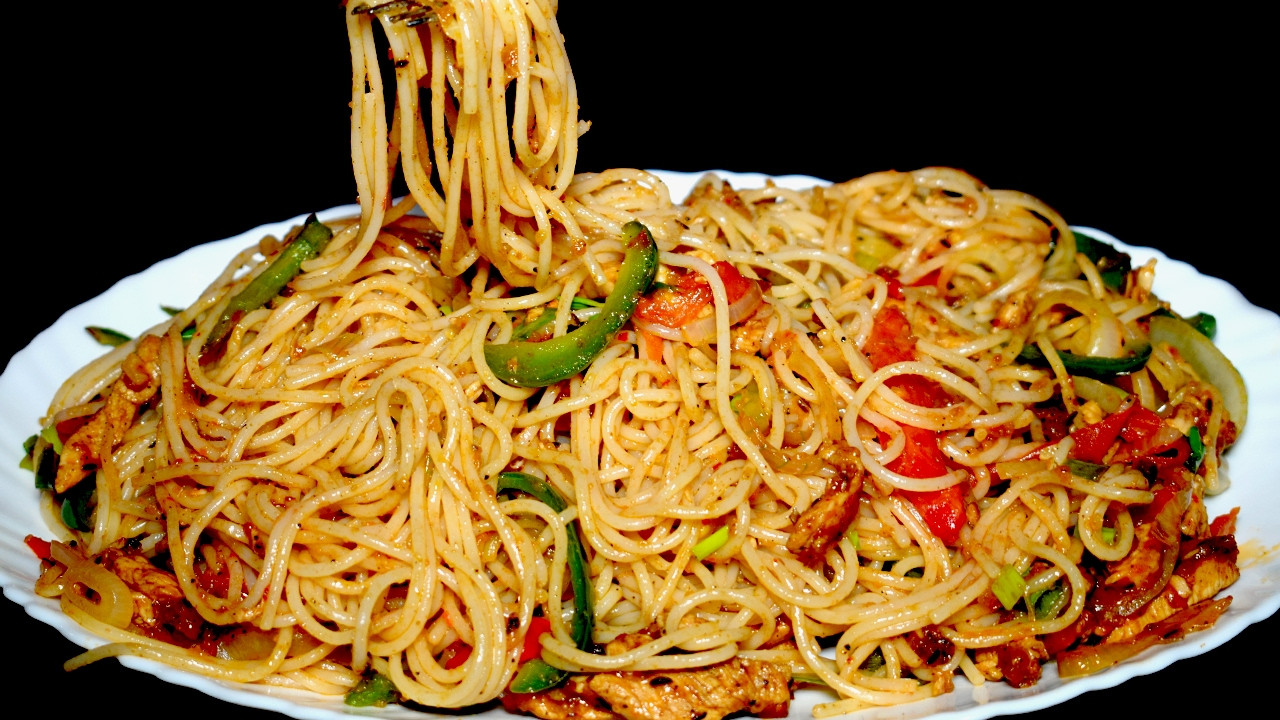 Spaghetti Vegetarian Recipes
 Tasty Spaghetti Recipe Chicken Ve able Spaghetti
