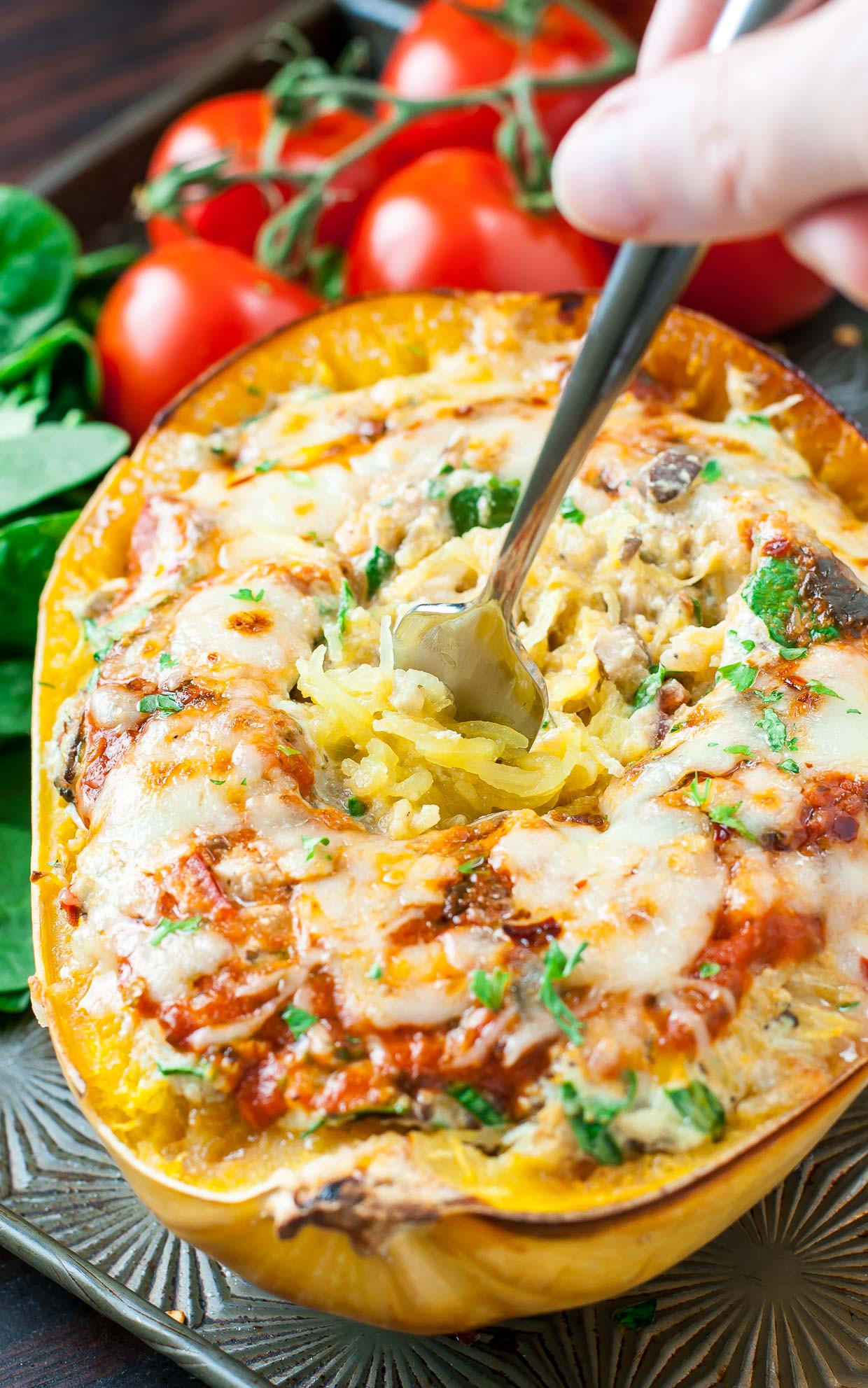 Spaghetti Vegetarian Recipes
 Easy Cheesy Ve arian Spaghetti Squash Lasagna Peas And