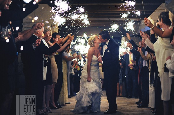 Sparklers At Weddings
 Go Out With A Bang Coordinating Sparkler Exits