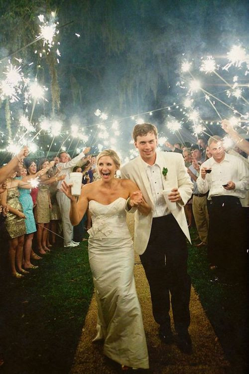 Sparklers At Weddings
 15 Epic Wedding Sparkler Sendoffs That Will Light Up Any