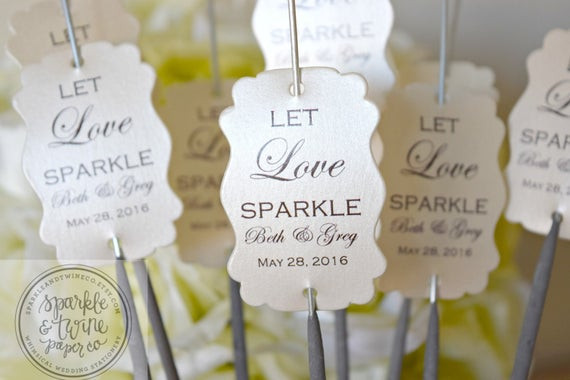 Sparklers For Wedding Favors
 Sparkler Tags Wedding Sparklers Tags Sparkler by