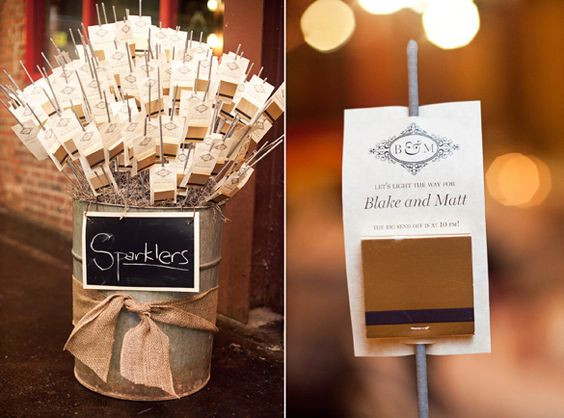 Sparklers Wedding Favor
 Wedding sparklers Sparklers and Wedding on Pinterest