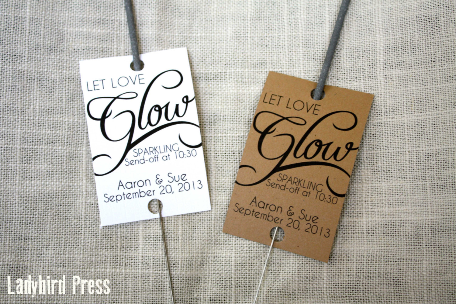 Sparklers Wedding Favor
 Personalized Printable Wedding Favor Tag for Sparkler Send off