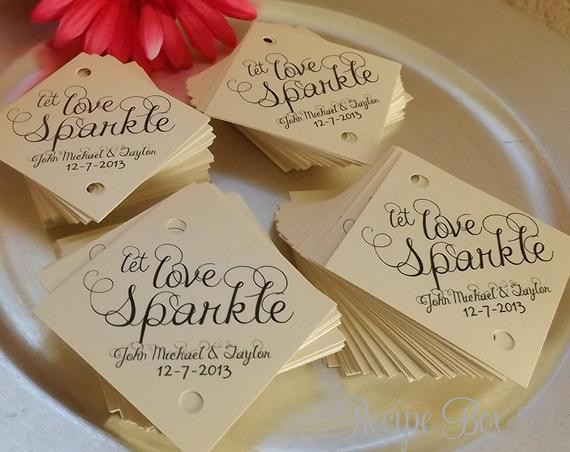 Sparklers Wedding Favor
 Sparkler Tag Wedding Sparkler Tags 150 pieces Let by RecipeBox