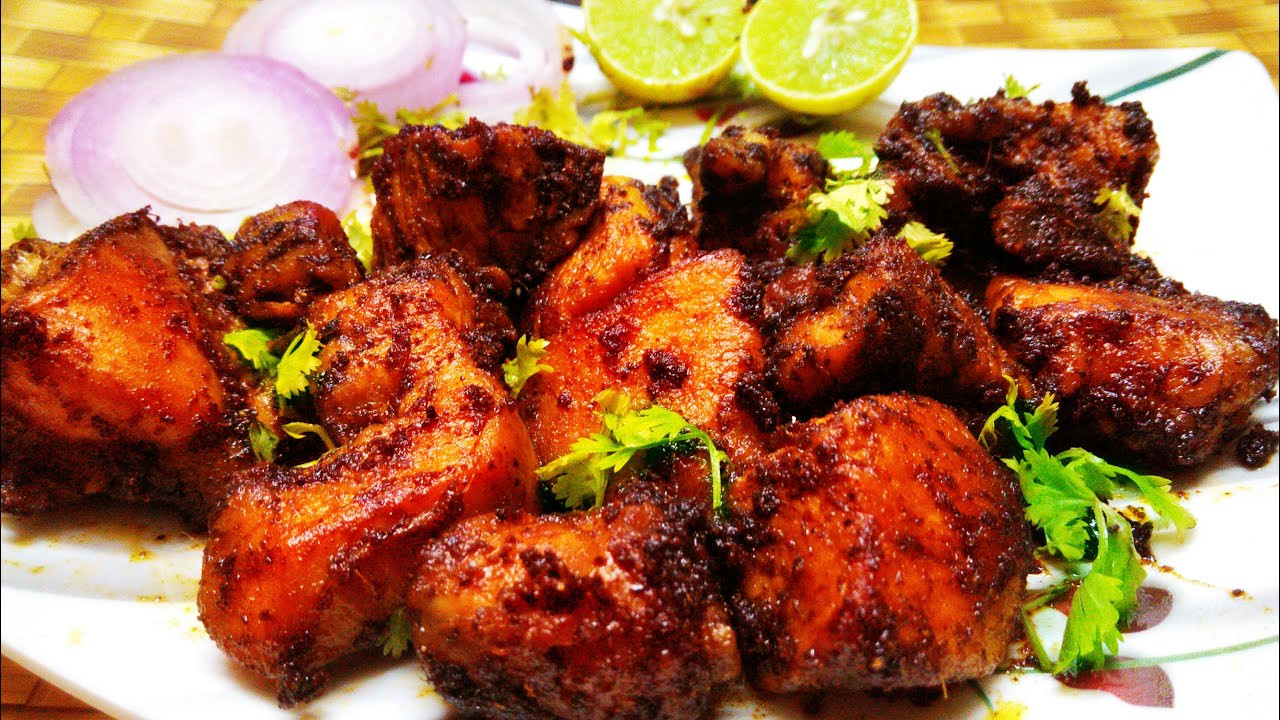 Spicy Indian Chicken Recipes
 how to make roasted spicy chicken fry Indian style