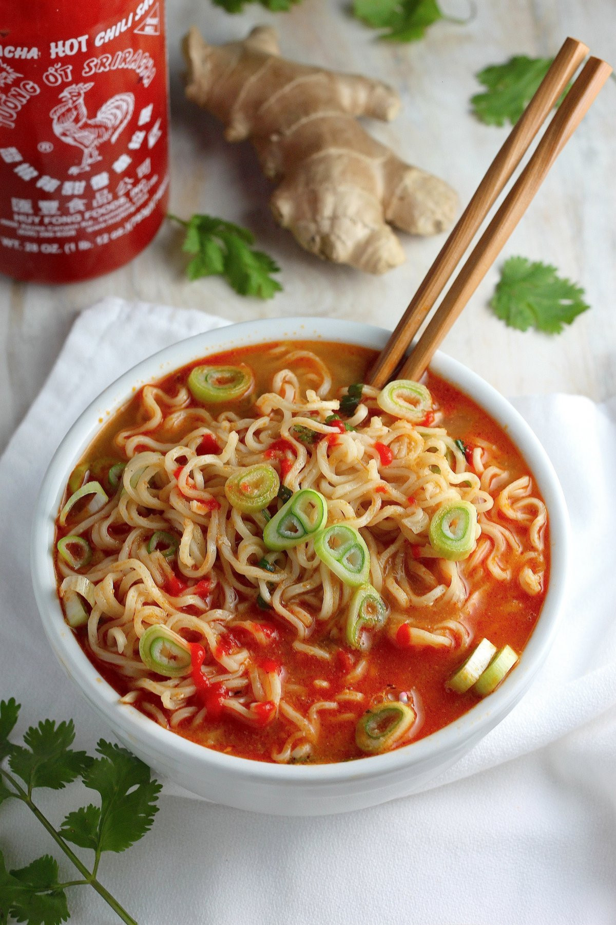Spicy Ramen Noodles Recipes
 20 Minute Spicy Sriracha Ramen Noodle Soup Baker by Nature