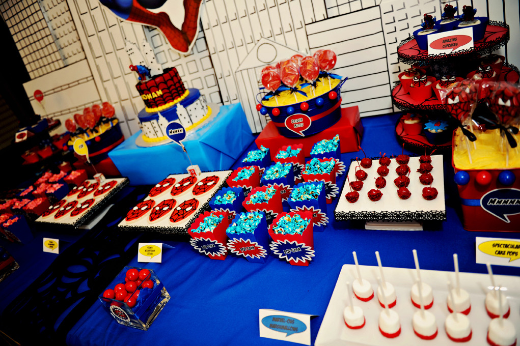 Spiderman Birthday Decorations
 The Party Wall Spiderman Birthday Party Part 1 & 2 As