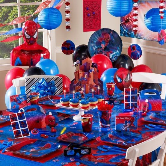 Spiderman Birthday Decorations
 spiderman party ideas