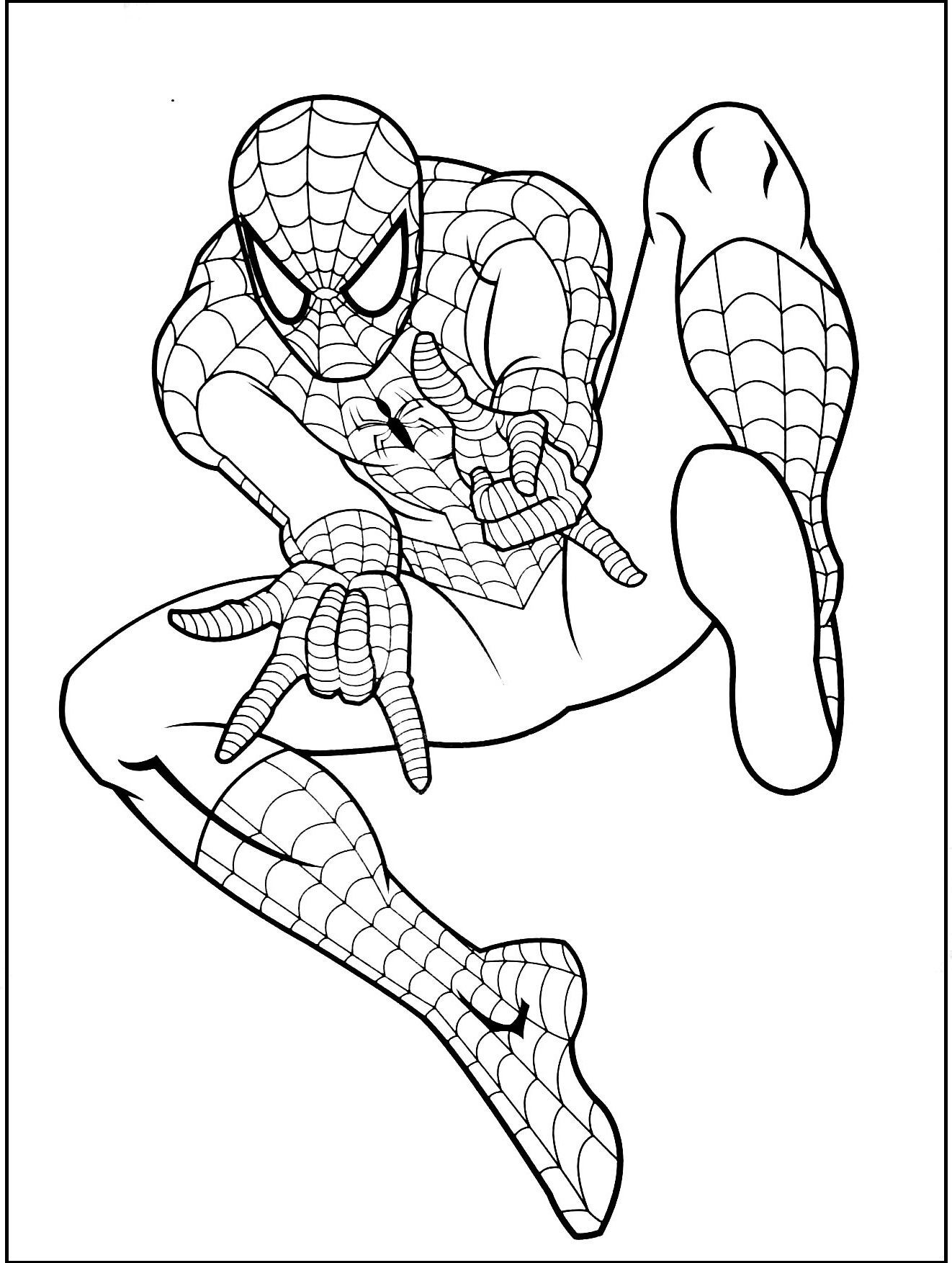 Spiderman Coloring Pages For Toddlers
 Spiderman Gratuit coloring picture for kids Mix Men