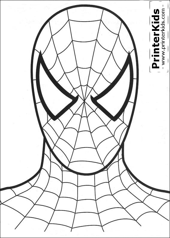 Spiderman Coloring Pages Printable
 Printable Spiderman Mask Spiderman Coloring Page Baby Face