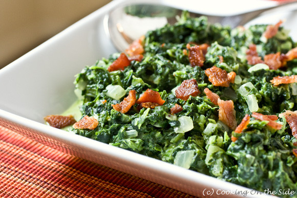 Spinach Side Dishes
 Creamed Spinach Recipe with Bacon