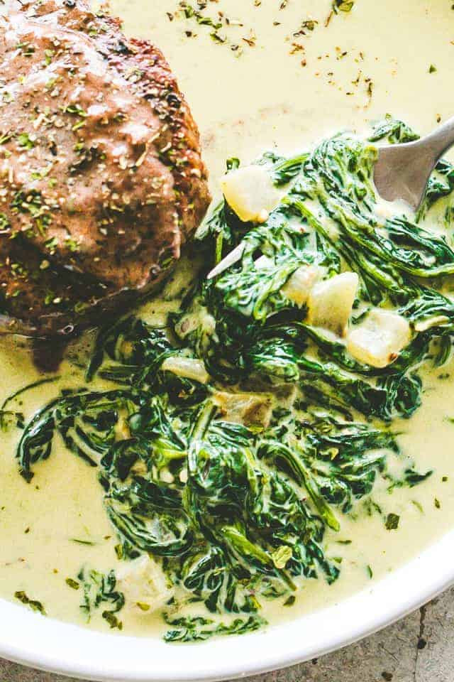 Spinach Side Dishes
 Easy Creamed Spinach Recipe