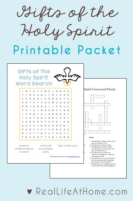 Spiritual Gifts Test For Kids
 The Gifts of the Holy Spirit A Printable Activity Packet