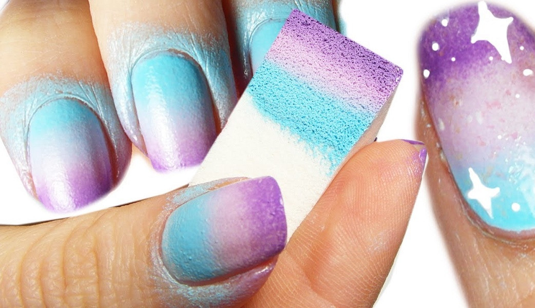 Sponge Nail Designs
 Simple Tricks for Achieving Fancy Nail Designs at Home
