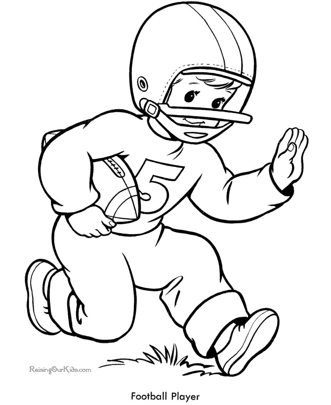 Sports Coloring Pages For Kids
 Football Coloring Pages & Sheets for Kids