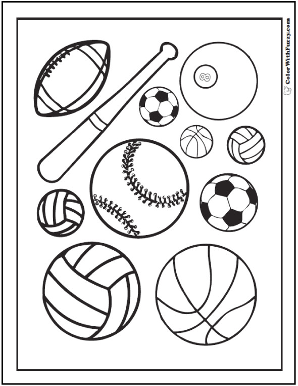 Sports Coloring Pages For Kids
 121 Sports Coloring Sheets Customize And Print PDF