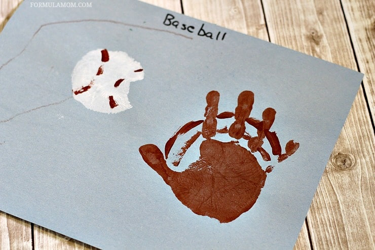 Sports Craft For Toddlers
 Handprint Baseball Craft for Kids summer handprintcrafts