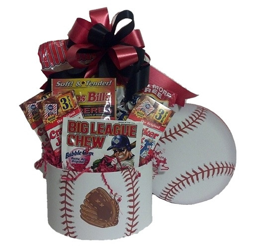 Sports Themed Gift Basket Ideas
 Baseball Fan Sports Gift Basket