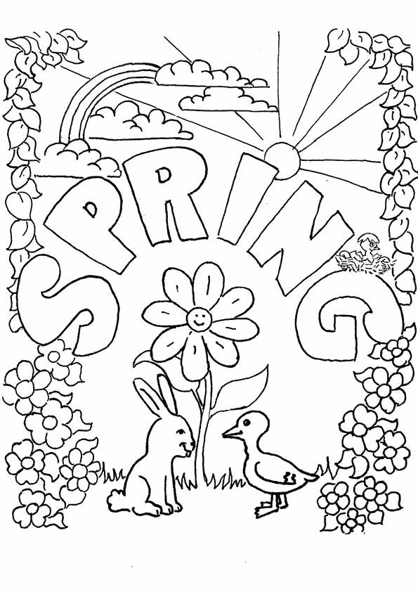 Spring Coloring Pages For Toddlers
 Spring Coloring Pages Best Coloring Pages For Kids