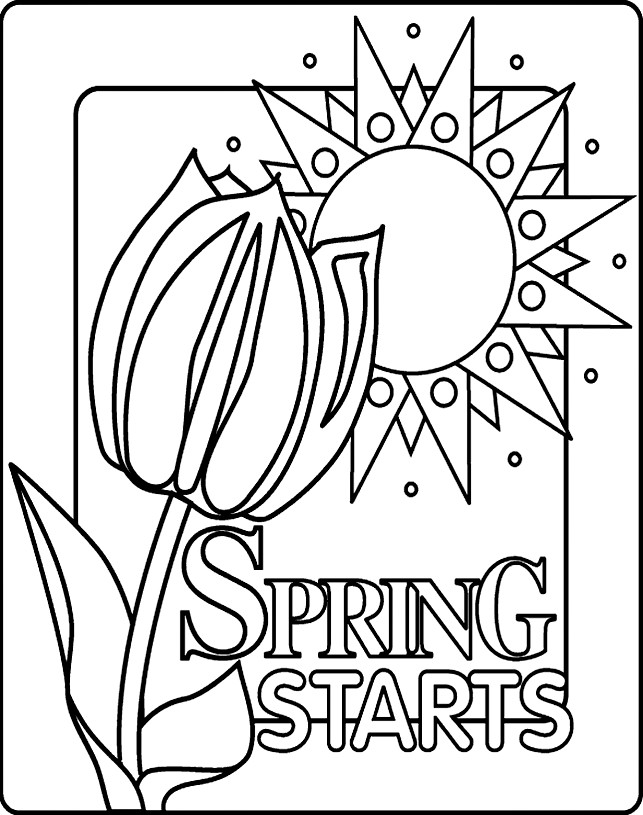 Spring Coloring Pages Free Printable
 Springtime Coloring Pages