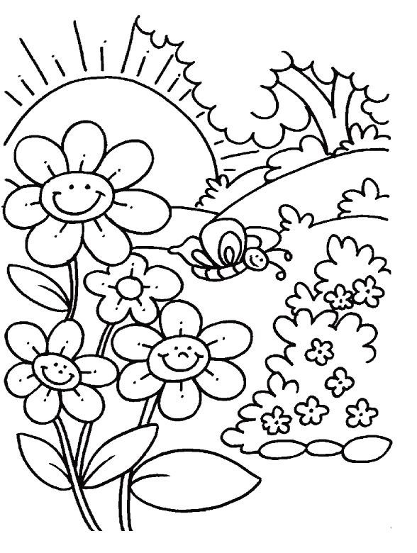 Spring Coloring Pages Free Printable
 Spring Coloring Sheets Free Printable