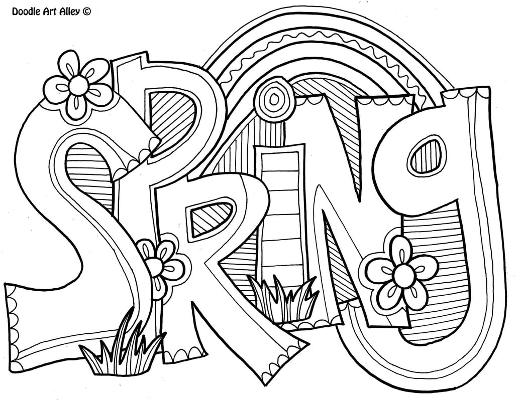 Spring Coloring Pages Free Printable
 Spring Coloring pages Doodle Art Alley