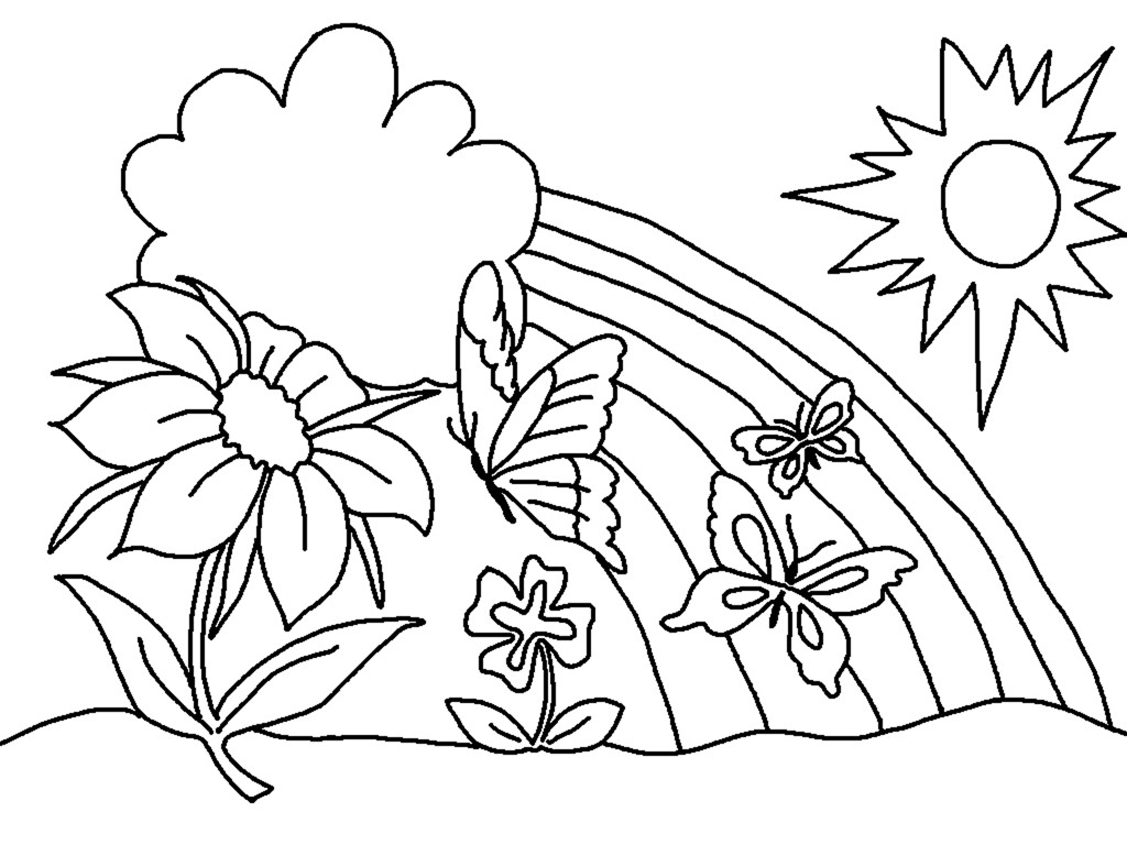 Spring Coloring Sheets For Kids
 spring coloring pages printable spring coloring pages
