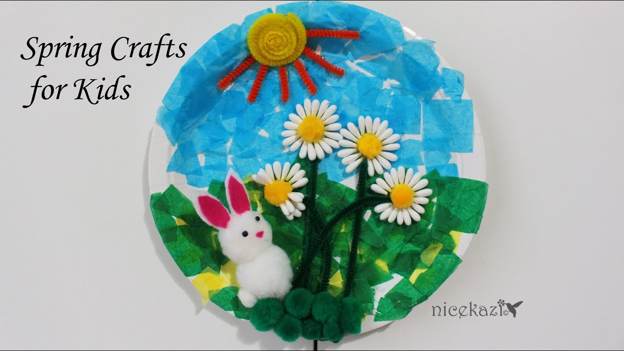 Spring Craft For Toddlers
 How to make Spring Crafts for Kids Cute Bunny kids craft