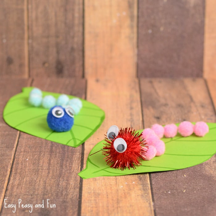 Spring Craft For Toddlers
 Caterpillar Pom Pom Craft Spring Craft Ideas Easy