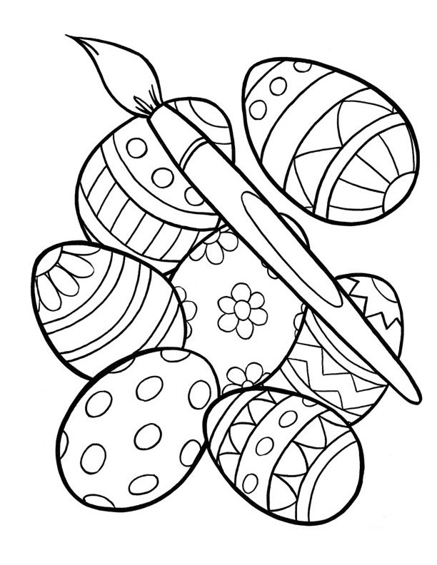 Spring Kids Coloring Pages
 Free Printable Easter Egg Coloring Pages For Kids