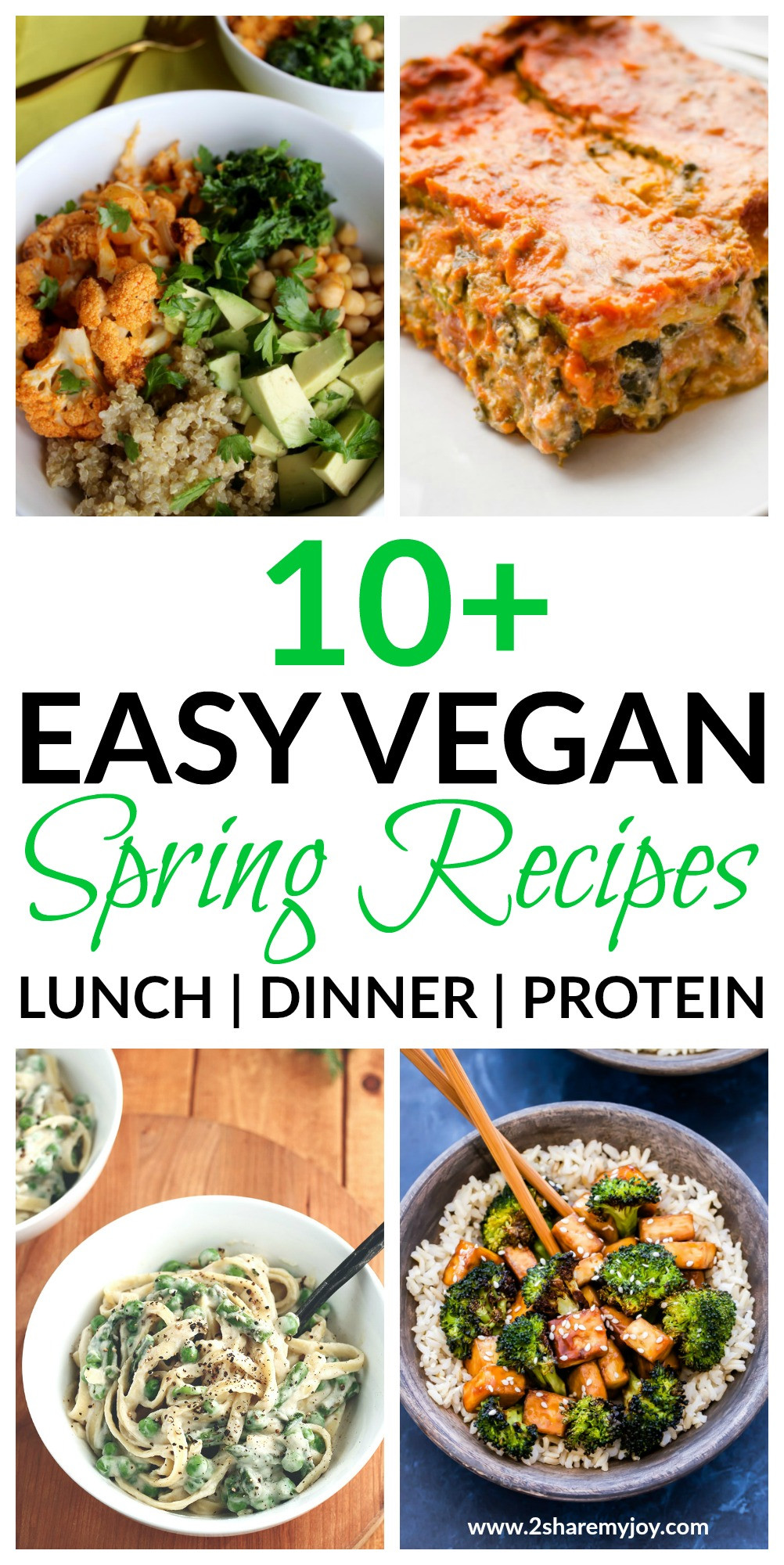 Spring Vegan Recipes
 20 Easy Vegan Spring Recipes for lunch or dinner