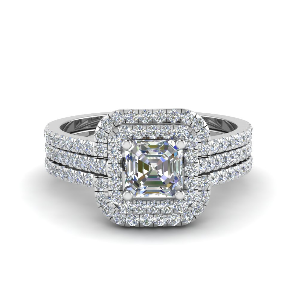 Square Wedding Rings
 Engagement Rings – Bridal & Trio Wedding Ring Sets