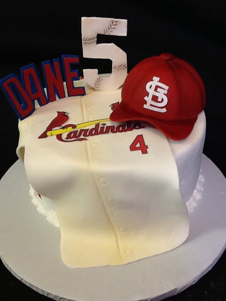 St Louis Birthday Cakes
 St Louis Cardinals Buttercream cake Fondant jersey