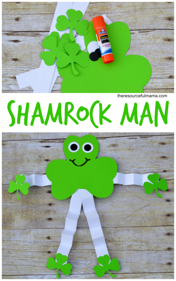 St Patrick Day Art Activities
 St Patrick s Day Shamrock Man Craft The Resourceful Mama