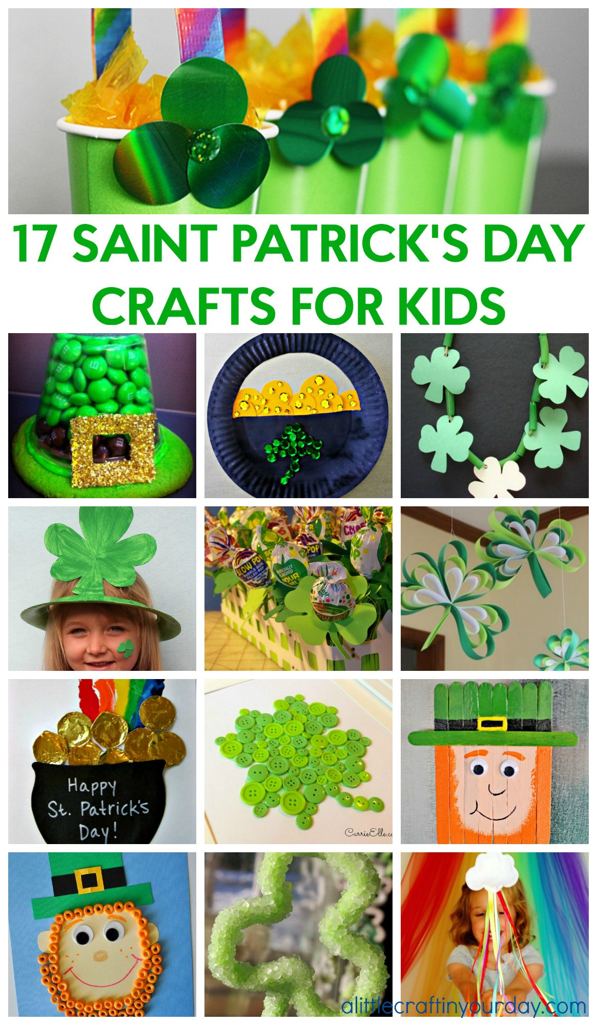 St Patrick Day Crafts For Toddlers
 17 Saint Patrick s Day Crafts for Kids A Little Craft In