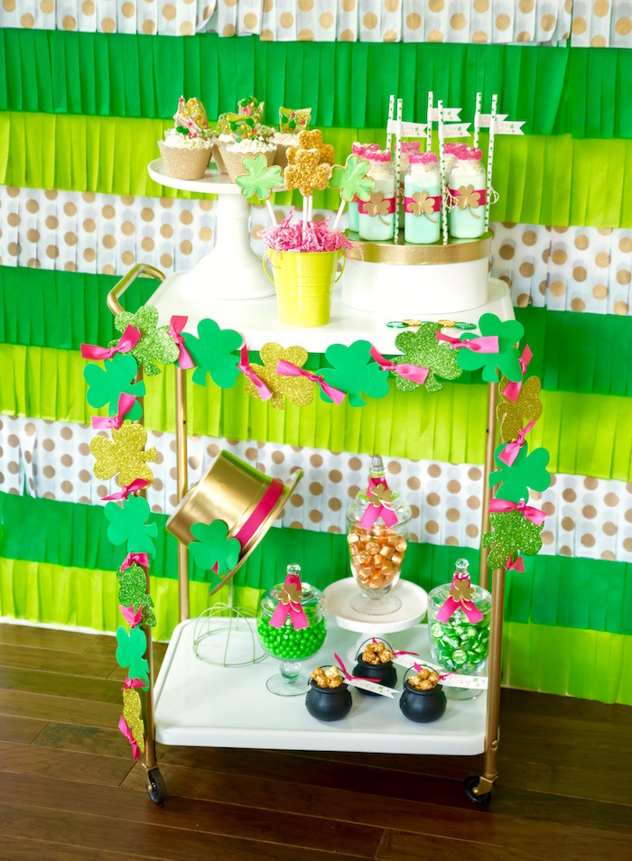 St Patrick Day Party Ideas
 Kara s Party Ideas "Stay Golden" St Patrick s Day Party
