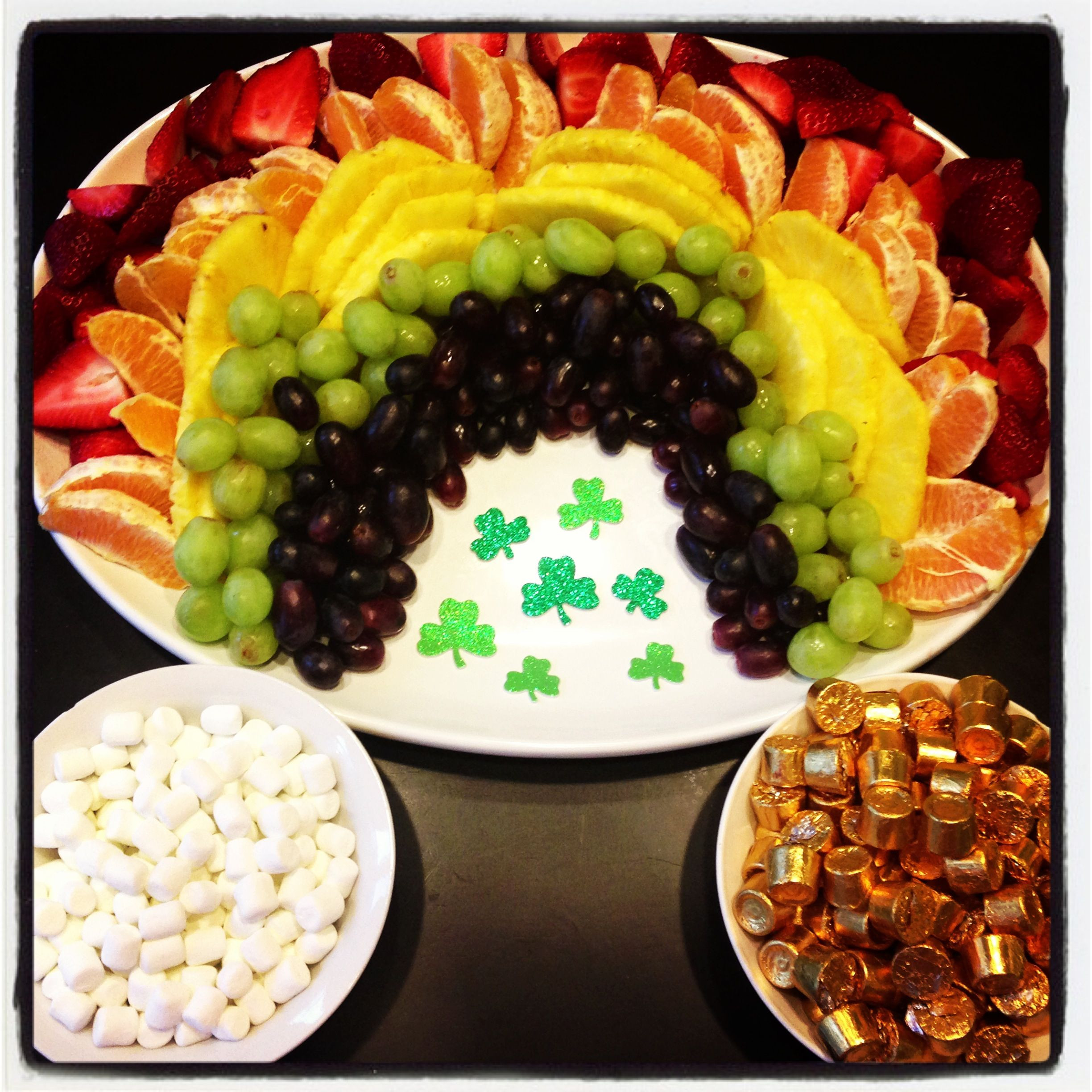 St Patrick Day Potluck Ideas
 St Patrick s day potluck Fruit Rainbow Platter