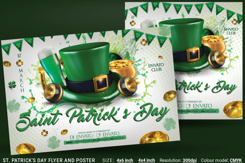 St Patrick'S Day Dinner
 St Patrick s Day Flyer And Poster By artolus