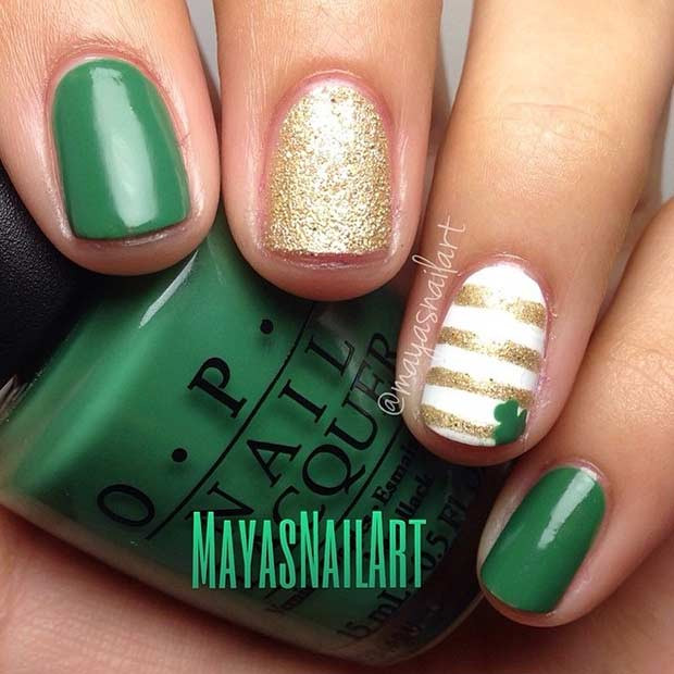 St Patrick's Day Nail Ideas
 19 Glam St Patrick s Day Nail Designs from Instagram