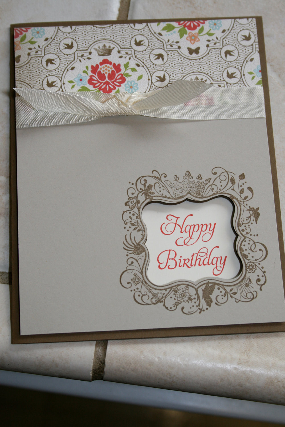 Stampin Up Birthday Cards
 Stampin Up Happy Birthday Greeting Card Stamped Hand Made