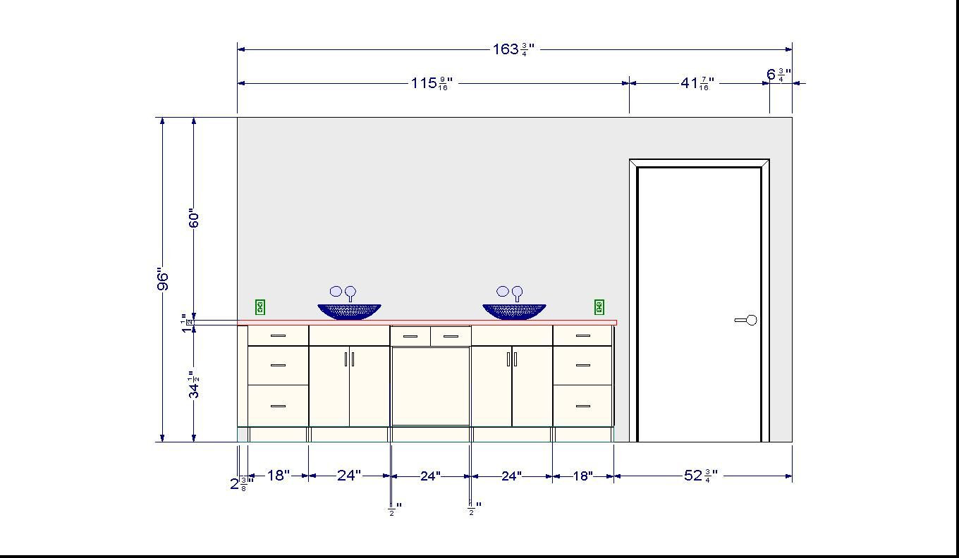 Standard Height Of Bathroom Vanity