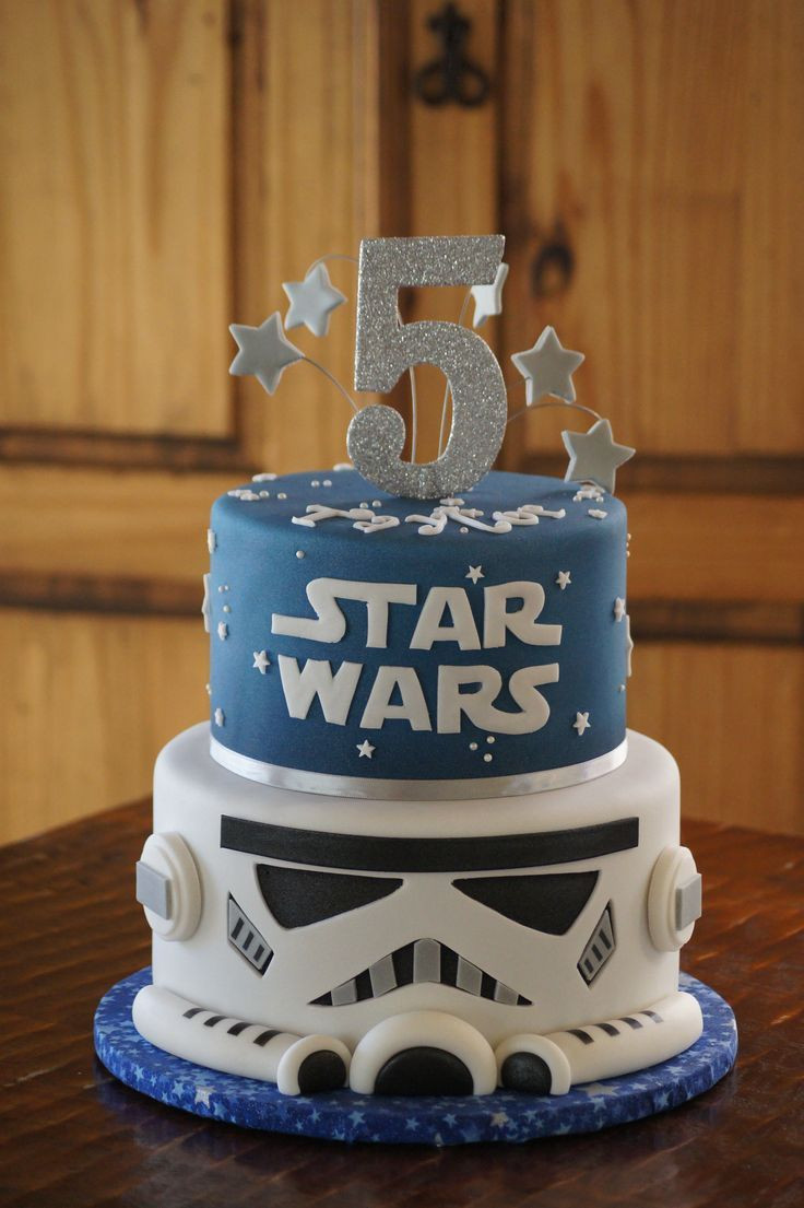 Star Wars Birthday Cake Ideas
 Fondant Star Wars Storm Trooper birthday cake