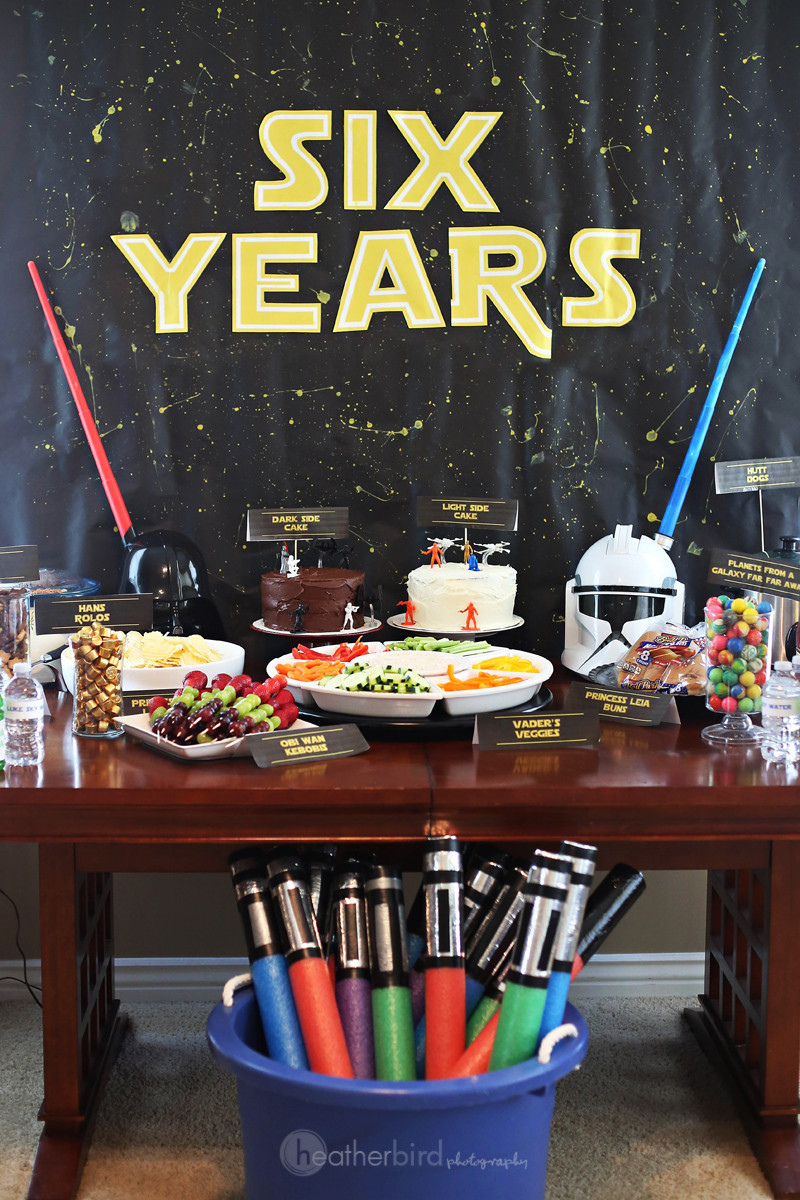 Star Wars Birthday Party Supplies
 Star Wars Birthday Party Heather Bird graphy