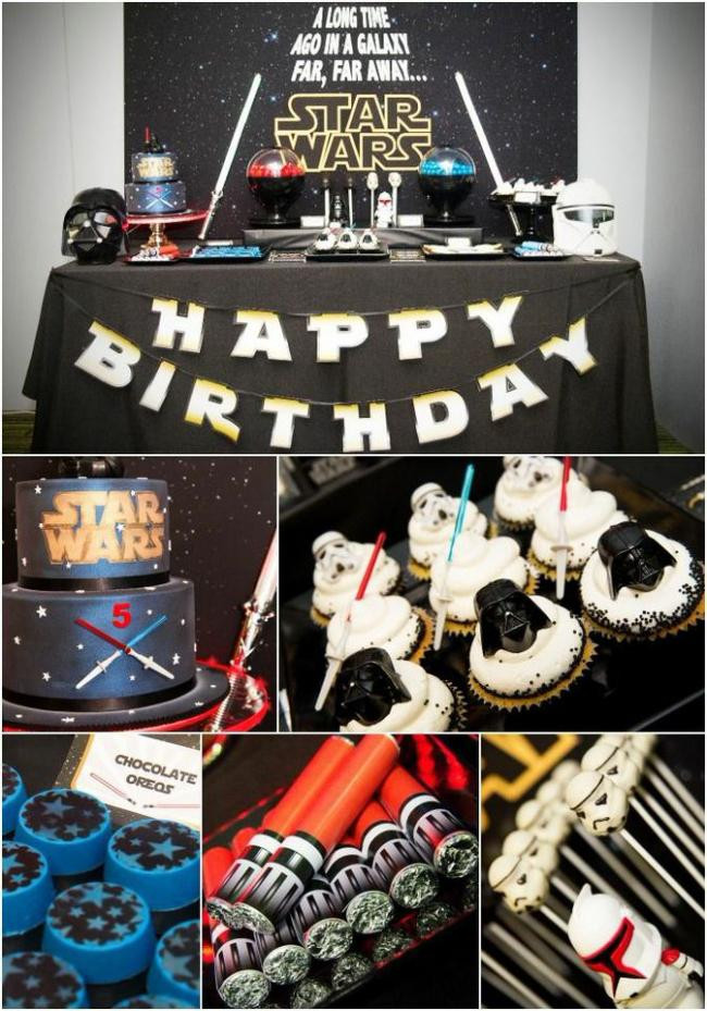 Star Wars Birthday Party Supplies
 A Good vs Evil Star Wars Dessert Table Spaceships and