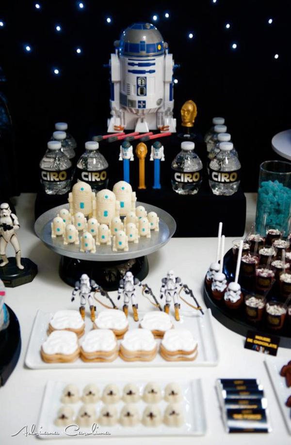 Star Wars Birthday Party Supplies
 Kara s Party Ideas Star Wars Boy Yoda Darth Vader Space