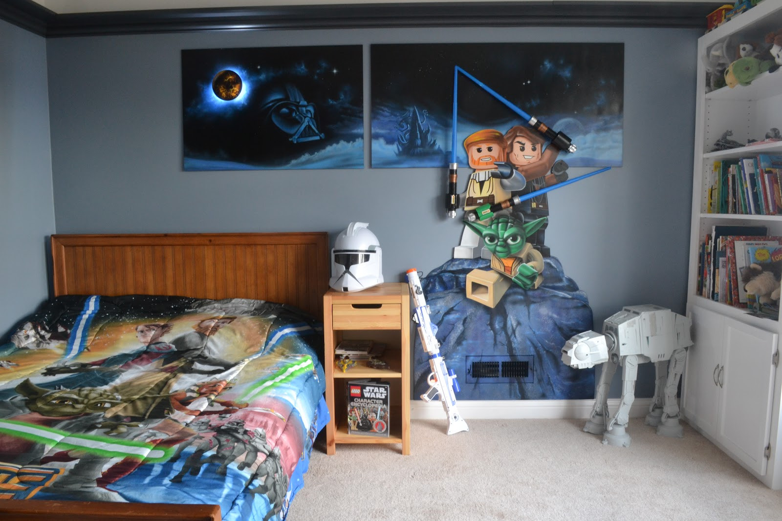 Star Wars Kids Bedroom
 Sanity With Five Kids Lego Star Wars Mural
