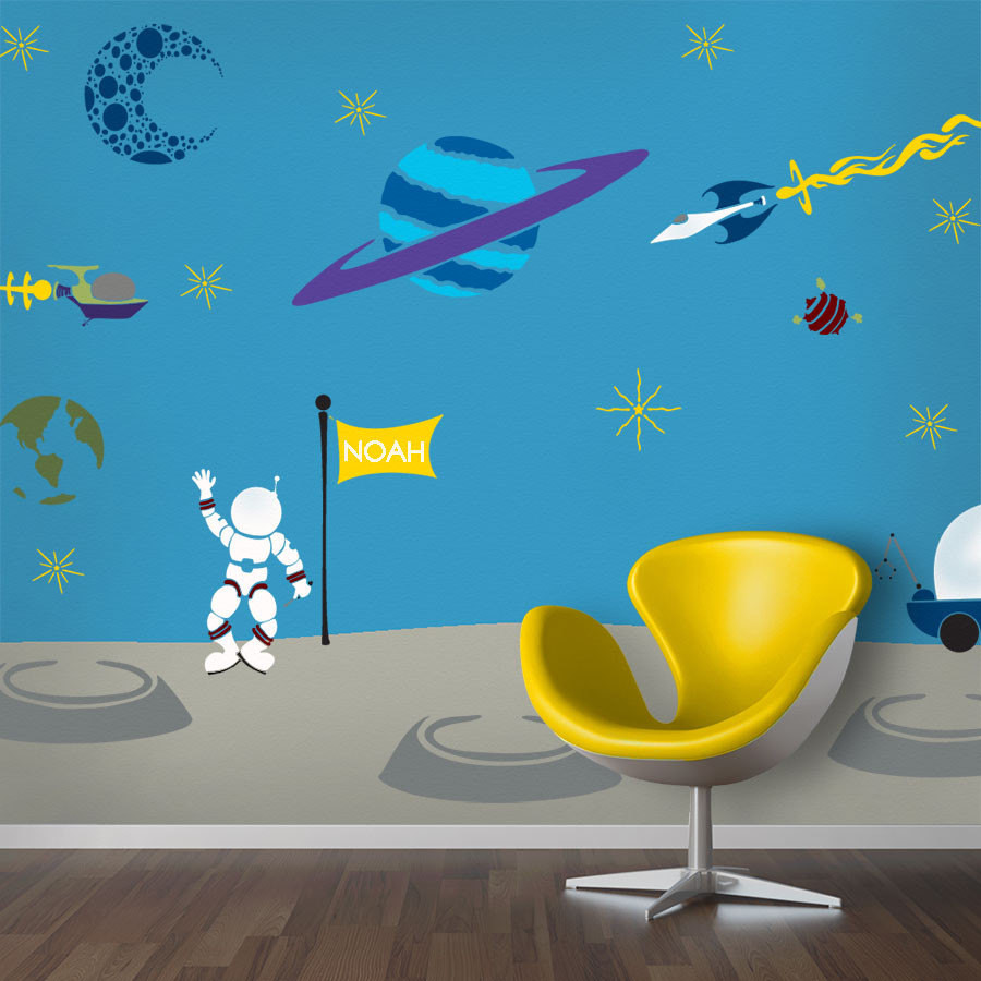 Stencils For Kids Room
 Outer Space Wall Mural Stencil Kit for Baby or Boys Room