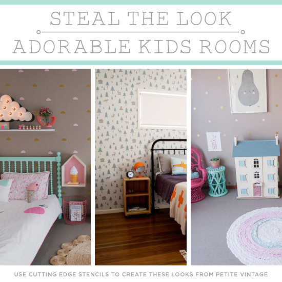 Stencils For Kids Room
 Steal The Look Adorable Kids Rooms Stencil Stories