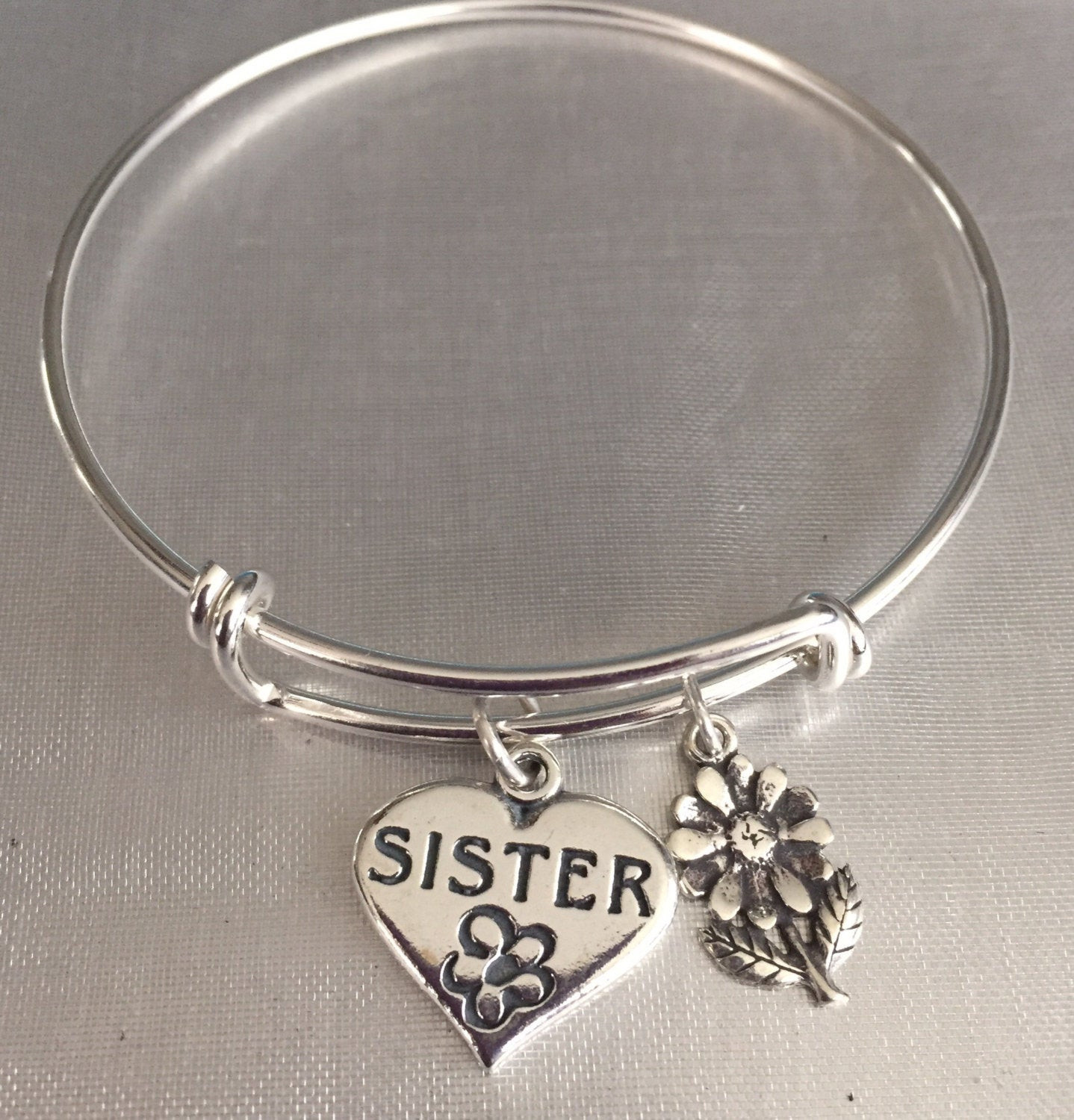 Sterling Silver Sister Bracelet
 Sister bracelet sterling silver charms and bracelet